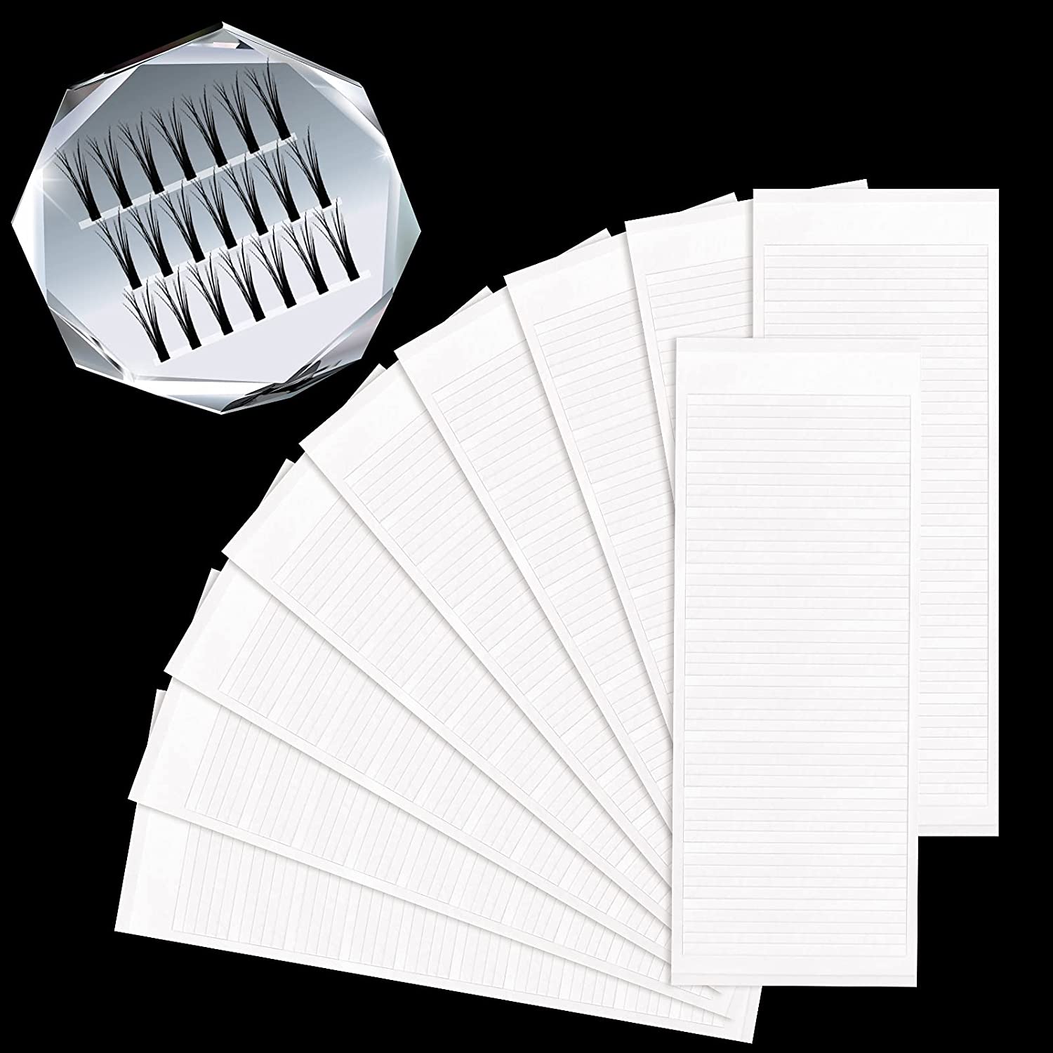 Double-sided Eyelash Fans Tape Holder 5sheets/pack - AULASH
