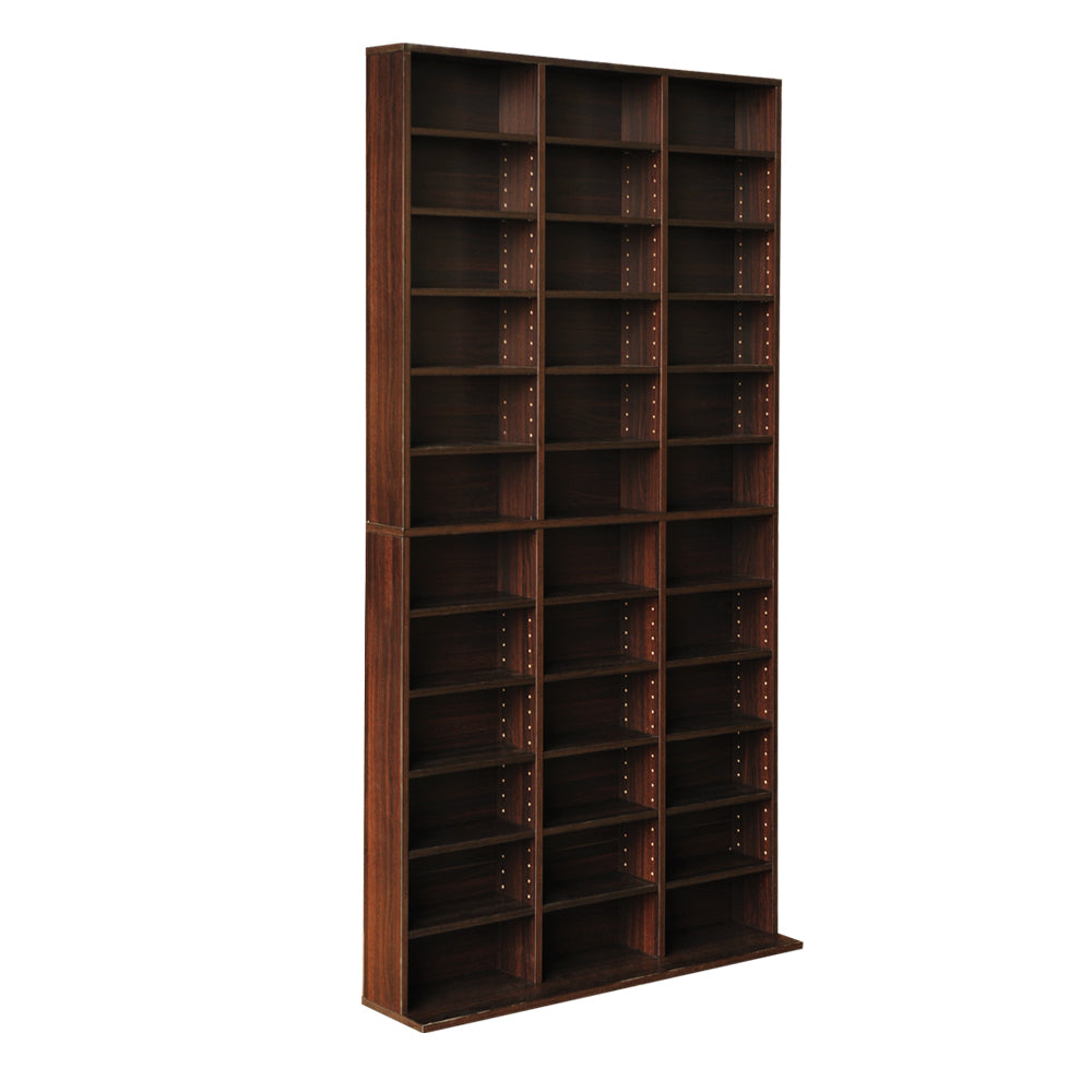 Artiss Adjustable Book Storage Shelf Rack Unit - Expresso - AULASH