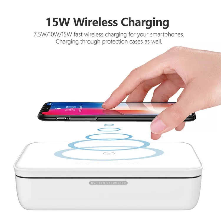 Wireless Charger Portable UV LED Sterilizing Box - AULASH
