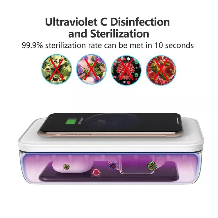 Wireless Charger Portable UV LED Sterilizing Box - AULASH