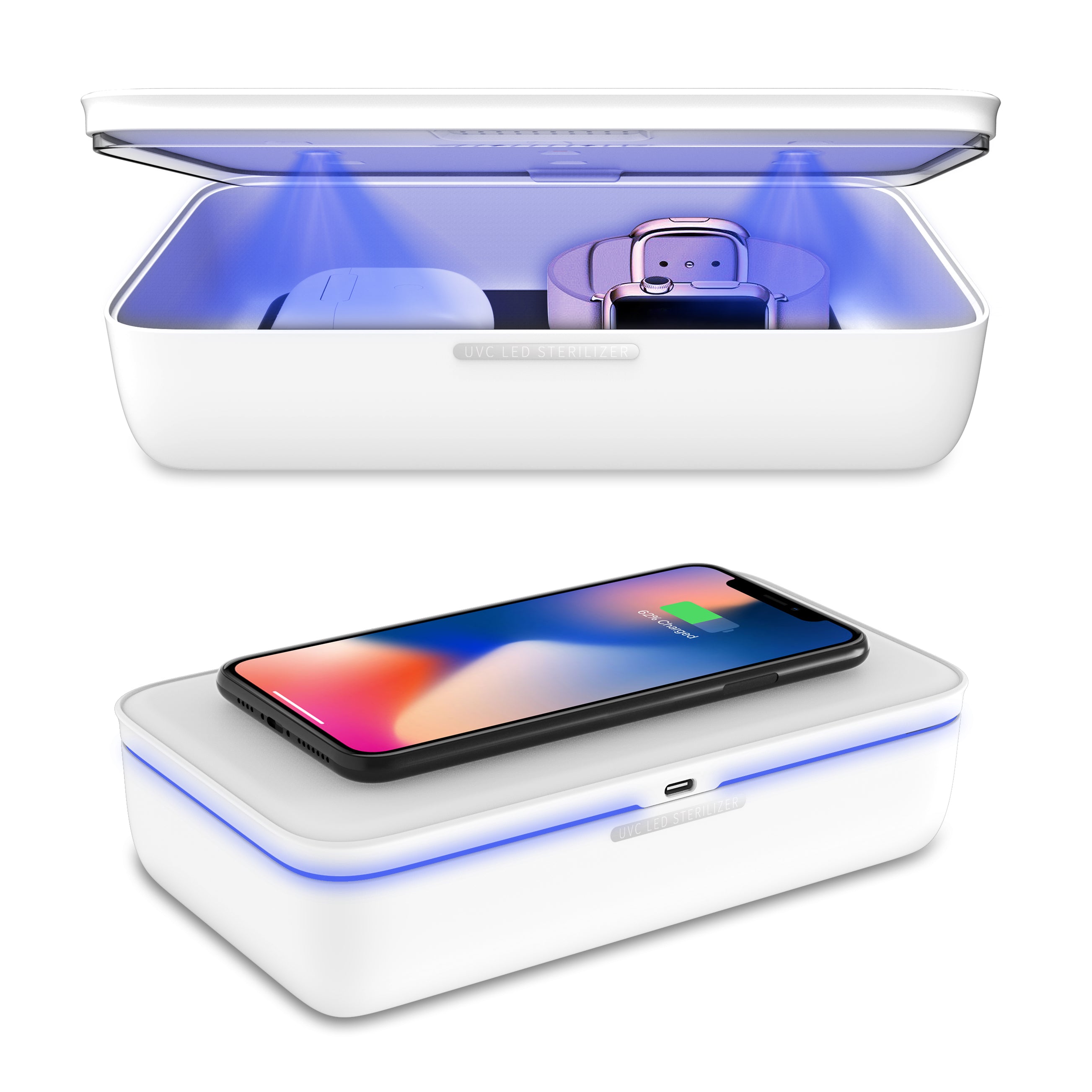 Wireless Charger Portable UV LED Sterilizing Box - AULASH