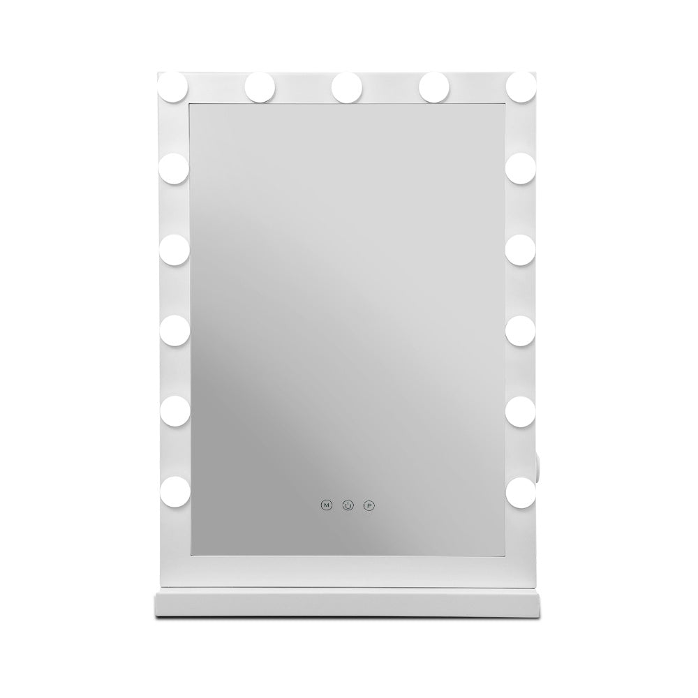 Embellir Hollywood Makeup Mirror With Light 15 LED Bulbs Vanity Lighted Stand - AULASH