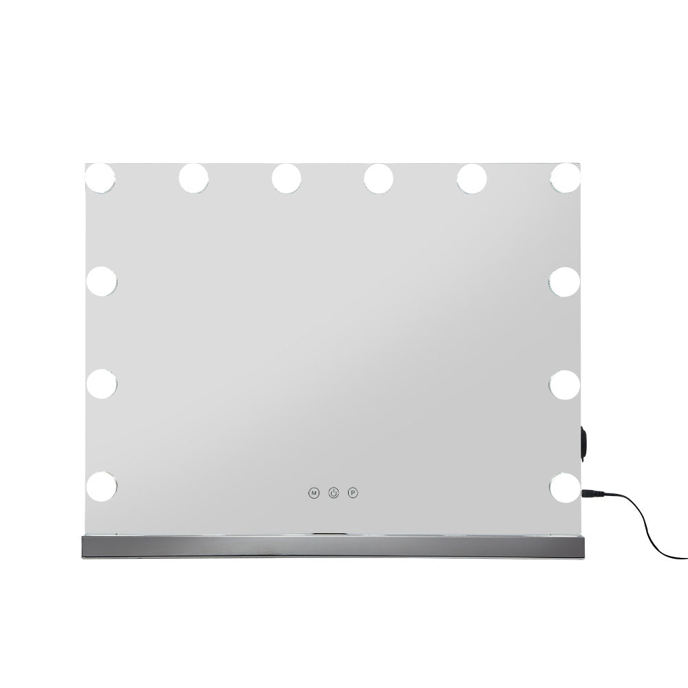 Embellir Hollywood Frameless Makeup Mirror With 15 LED Lighted Vanity Beauty 58cm x 46cm - AULASH
