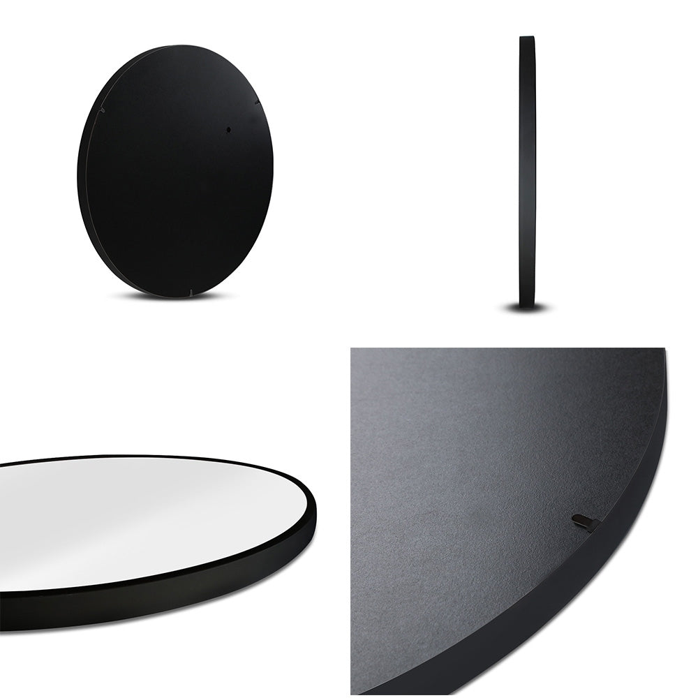 Embellir Round Wall Mirror 50cm Makeup Bathroom Mirror Frameless - AULASH