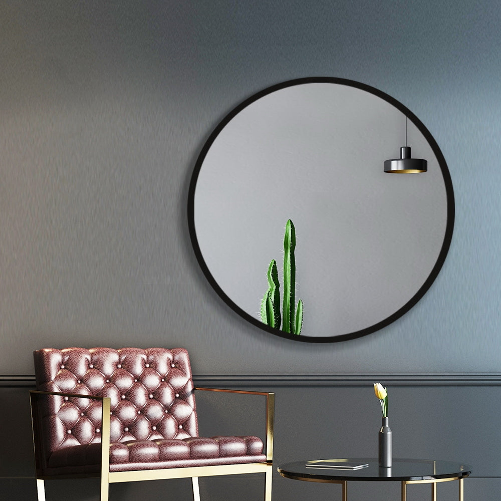 Embellir 60cm Wall Mirror Round Bathroom Makeup Mirror - AULASH