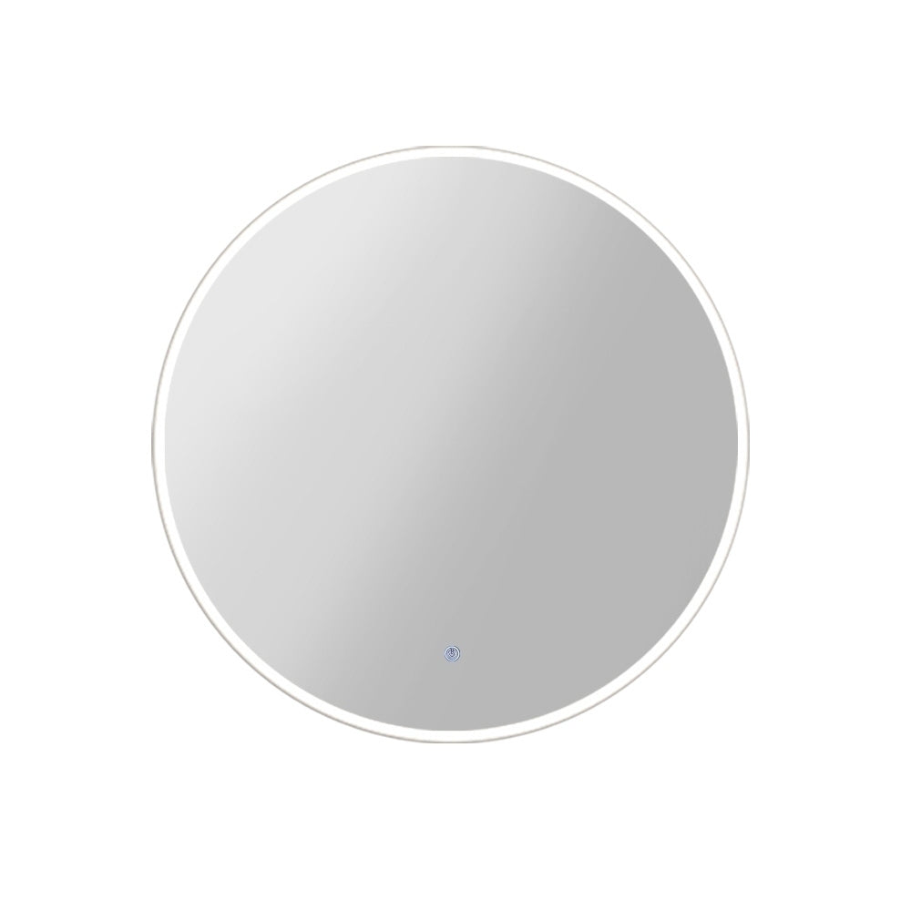 Embellir LED Wall Mirror Bathroom Mirrors With Light 90CM Decor Round Decorative - AULASH