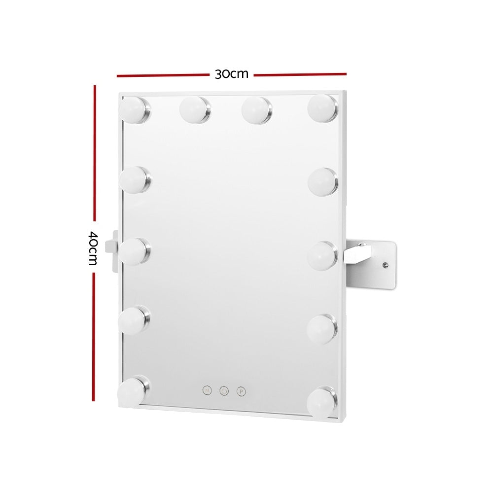 Embellir Hollywood Wall mirror Makeup Mirror With Light Vanity 12 LED Bulbs - AULASH