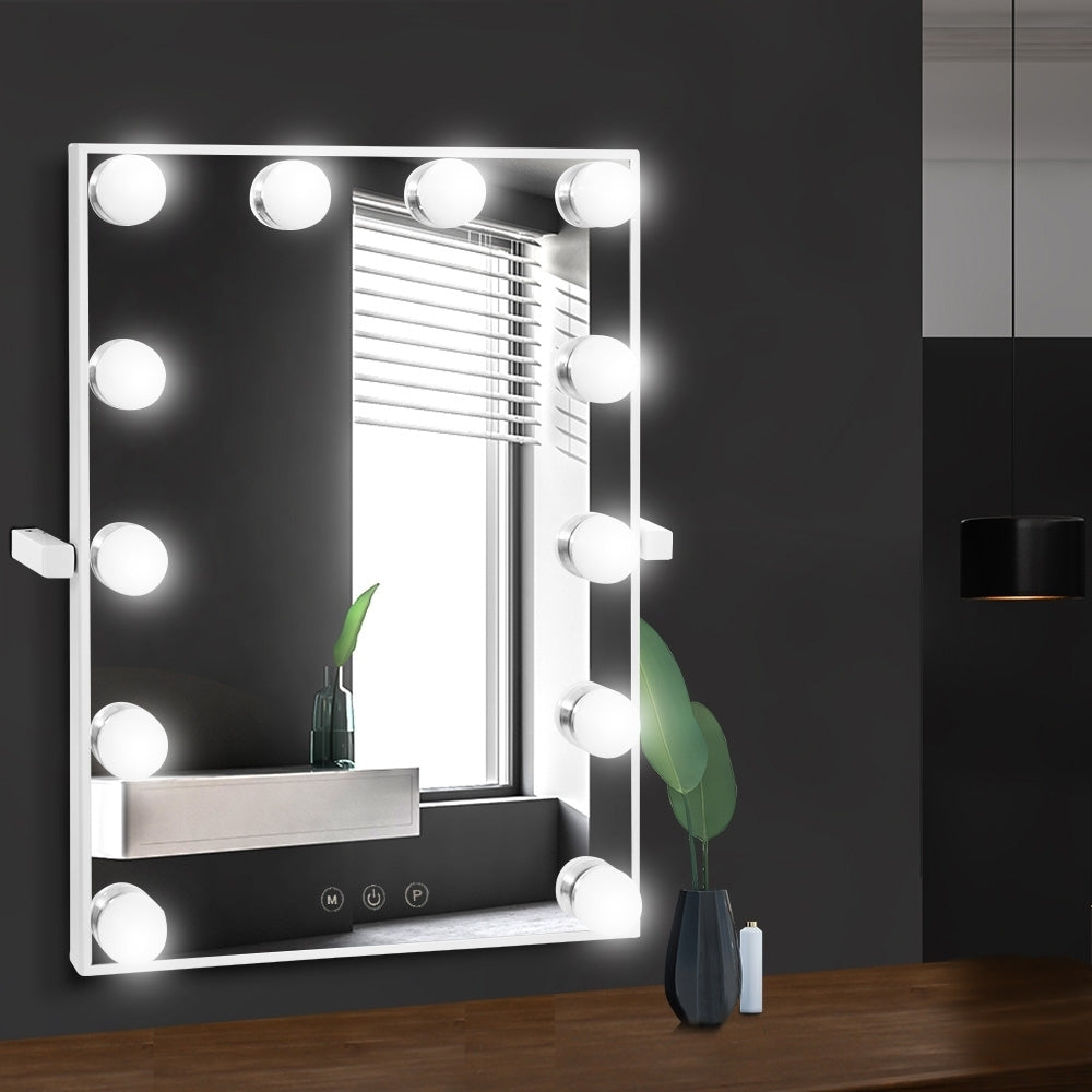 Embellir Hollywood Wall mirror Makeup Mirror With Light Vanity 12 LED Bulbs - AULASH