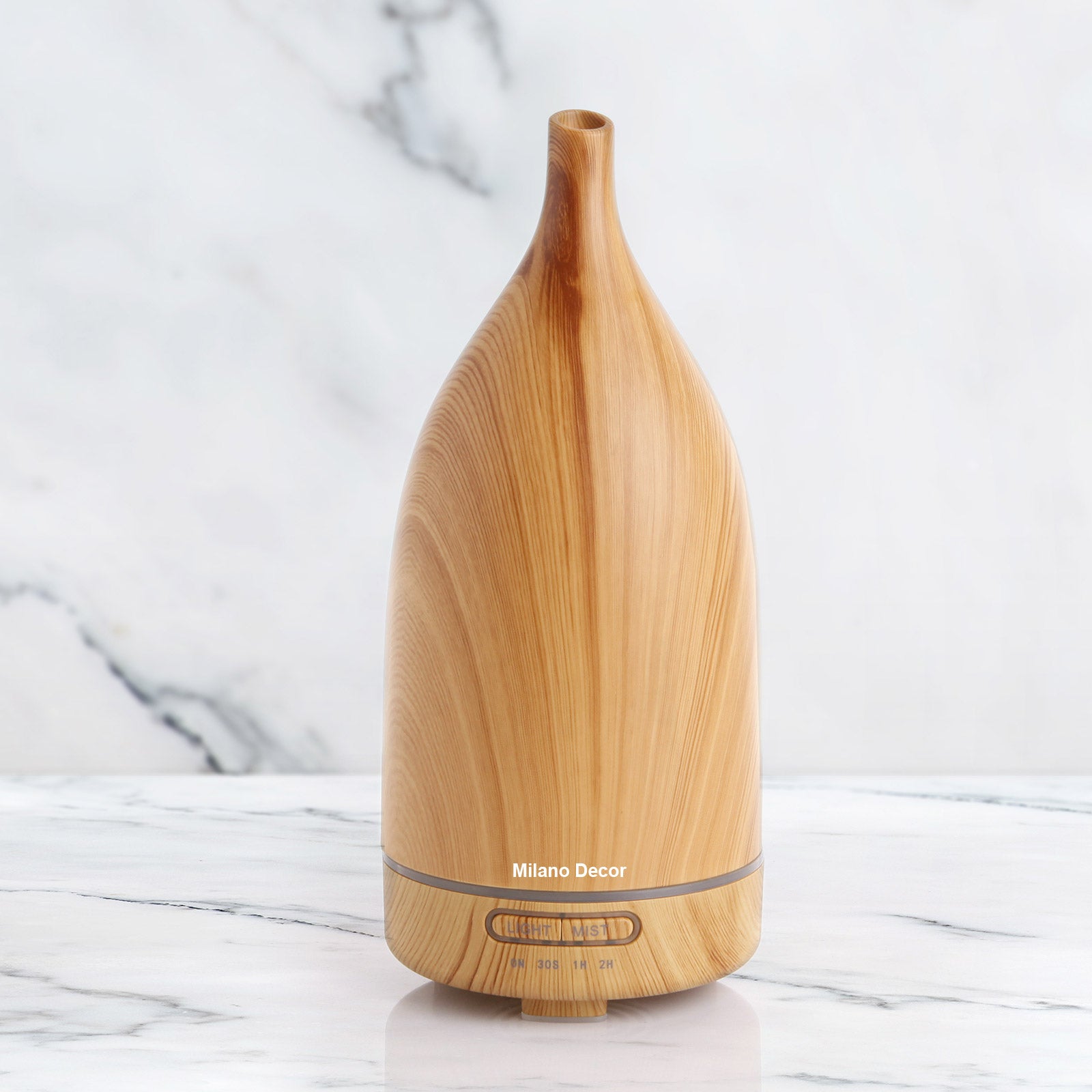 Milano Decor Aroma Diffuser 100ml Ultrasonic Humidifier Purifier And 3 Pack Oils Light Wood - AULASH