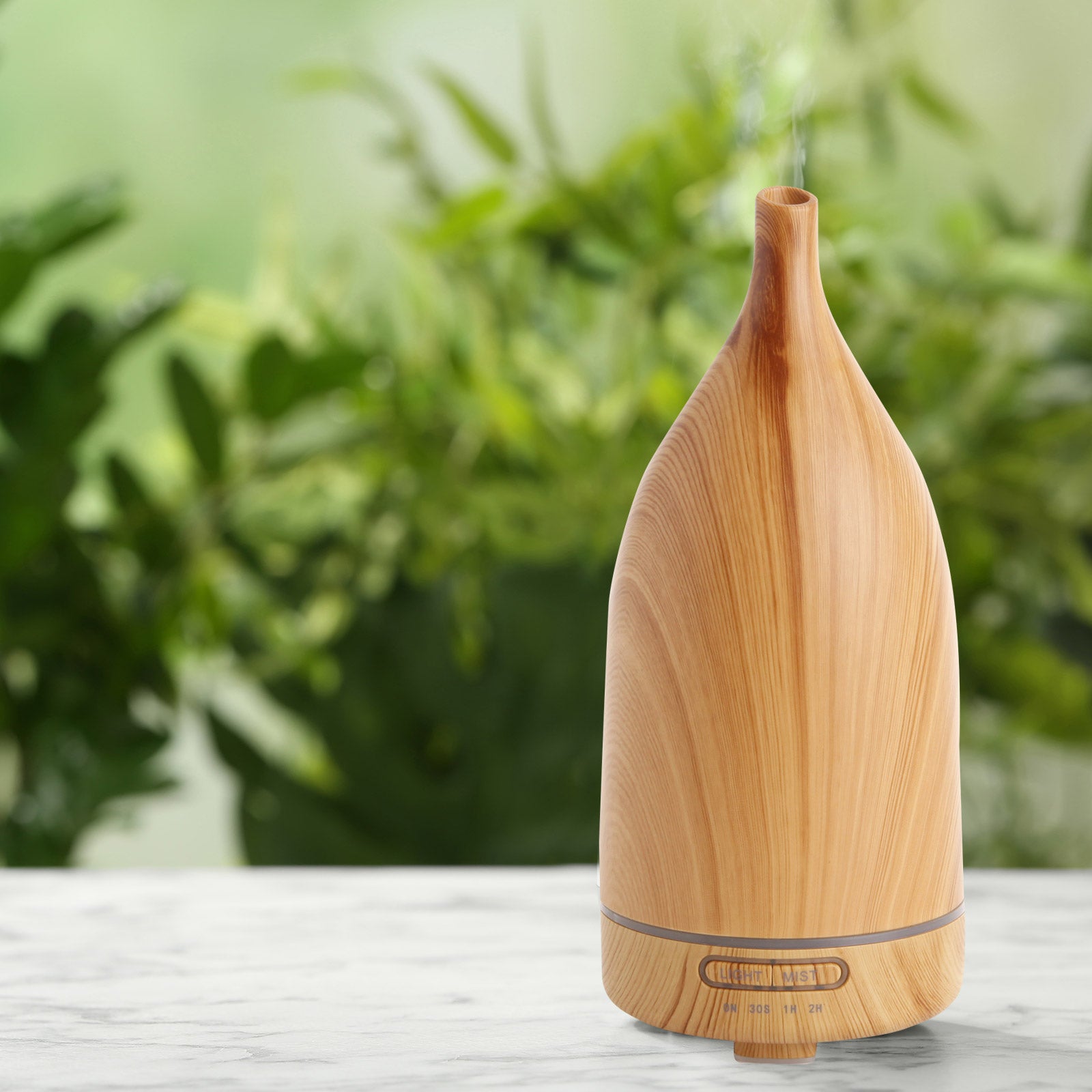 Milano Decor Aroma Diffuser 100ml Ultrasonic Humidifier Purifier And 3 Pack Oils Light Wood - AULASH