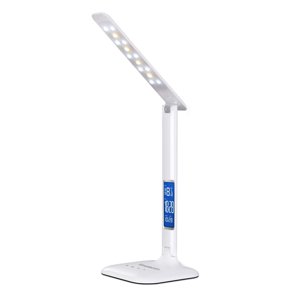 Simplecom EL808 Dimmable Touch Control Multifunction LED Desk Lamp 4W with Digital Clock - AULASH