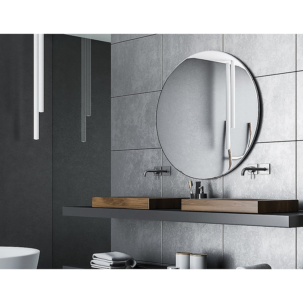 90cm Round Wall Mirror Bathroom Makeup Mirror by Della Francesca - AULASH