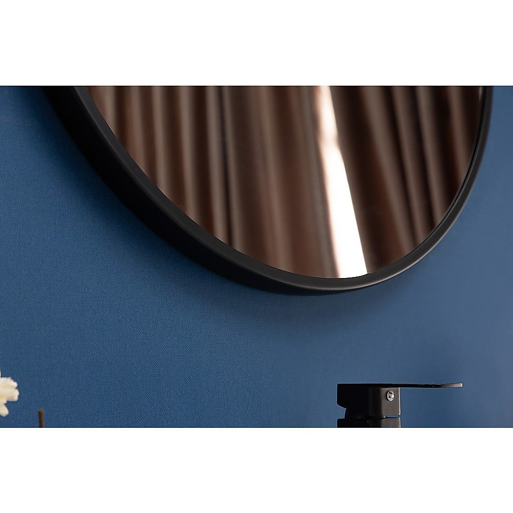 90cm Round Wall Mirror Bathroom Makeup Mirror by Della Francesca - AULASH