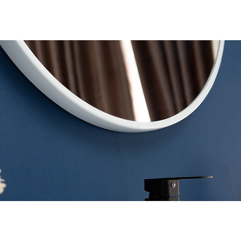 90cm Round Wall Mirror Bathroom Makeup Mirror by Della Francesca - AULASH