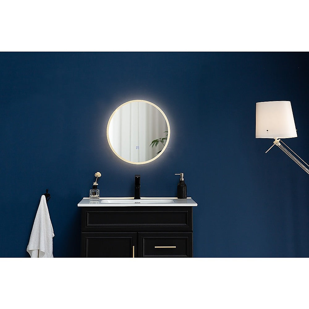 50cm LED Wall Mirror Bathroom Mirrors Light Decor Round - AULASH