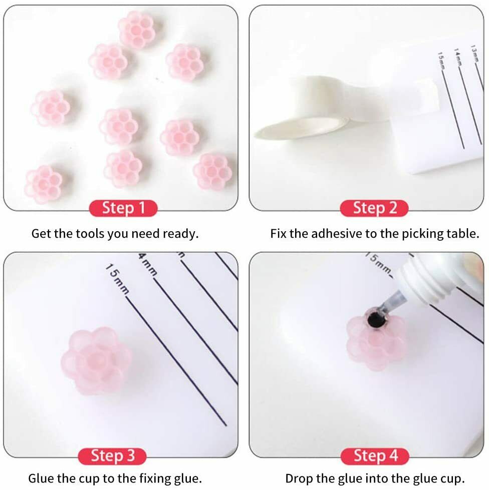 Flower Shaped Glue Cup 100pcs/pack - AULASH