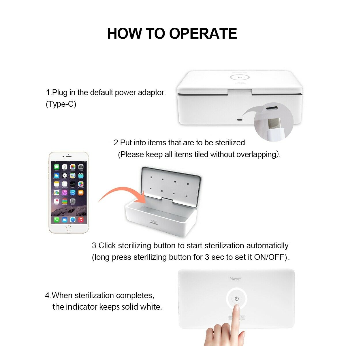 Portable UV LED Sterilizing Box - AULASH